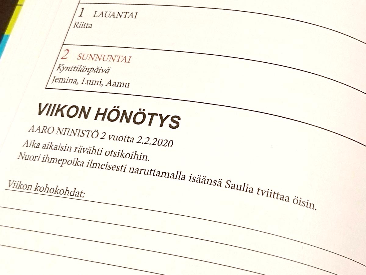 Viikon hönötys viikolta 5